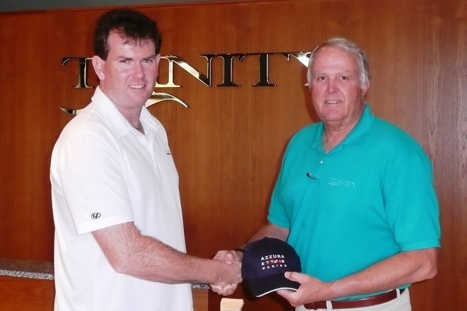 Azzura Marine Managing Director David McQueen & Trinity Yachts President John Dane III  © Azzura Marine